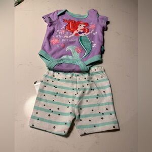Nursery Rhyme Purple & Teal Mermaid Baby Matching Set